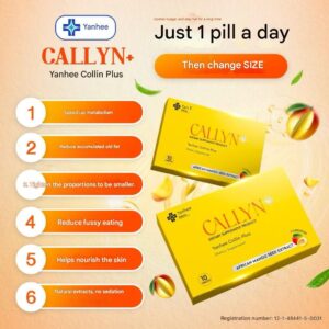 Yanhee Callyn Plus Dietary Supplement 10 tablets with African Mango Seed Extract and L-Carnitine