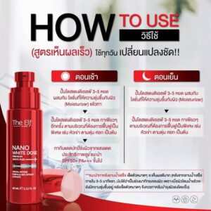 The Elf Nano White Dose Premium White Plus 60ml whitening booster serum
