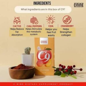 C9 C-NINE Capsules Detox Weight Management Supplement 7 Pills Thailand