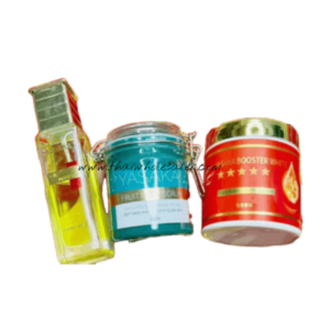 Yasaka Lotion Scrub Oil Set with lotion 500g scrub 500g and body oil 150ml