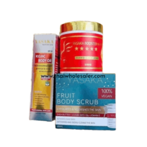 Yasaka Lotion Scrub Oil Set with lotion 500g scrub 500g and body oil 150ml