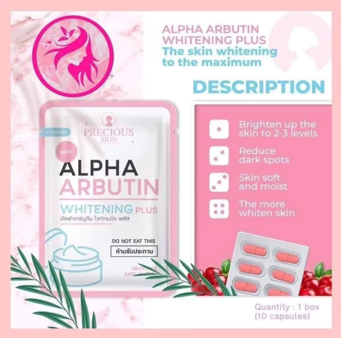 Precious Skin Alpha Arbutin Collagen Whitening Capsule
