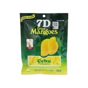 7D Dried Mangoes 100g sweet chewy dried mango snack pack