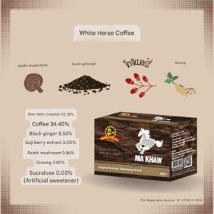 White Horse Black Ginger Ginseng Coffee Thailand