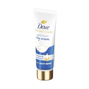Dove Radiant + Care Deodorant Dry Serum Niacinamide Hyaluronic Acid Underarm Brightening Care