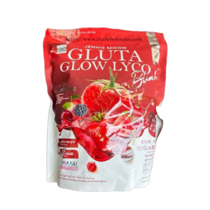 Jennie Moon Gluta Glow Lyco Drink Lycopene Glutathione Skin Brightening Supplement 1 bag 30 Sachets