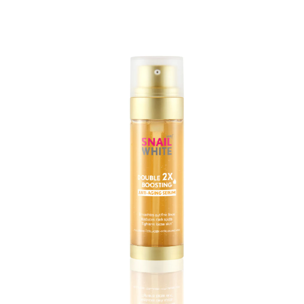 Namu Life Snailwhite Double Boosting Anti Aging Serum dual chamber snail mucin fullerene skincare