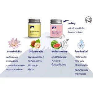 Fuji Hazel Cream Snow yellow and Snow Pearl pink moisturizing face cream Thailand