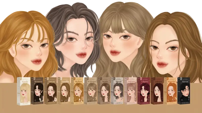 KOTA Hair Dye Cream 13 colors nourishing hair dye Thailand 100ml 200ml