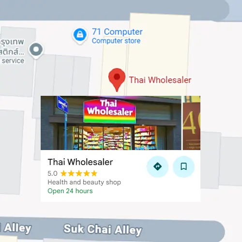 Thai Wholesaler Location Map