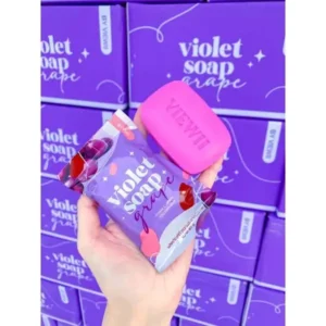 VIOLET SOAP Grape Exfoliating Soap 80g Thailand