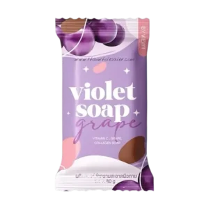 VIOLET SOAP Grape Exfoliating Soap 80g Thailand