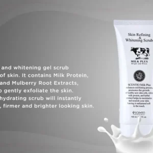 Beauty Buffet Scentio Skin Refining & Brightening Scrub Milk Plus Whitening Gel Scrub 100ml