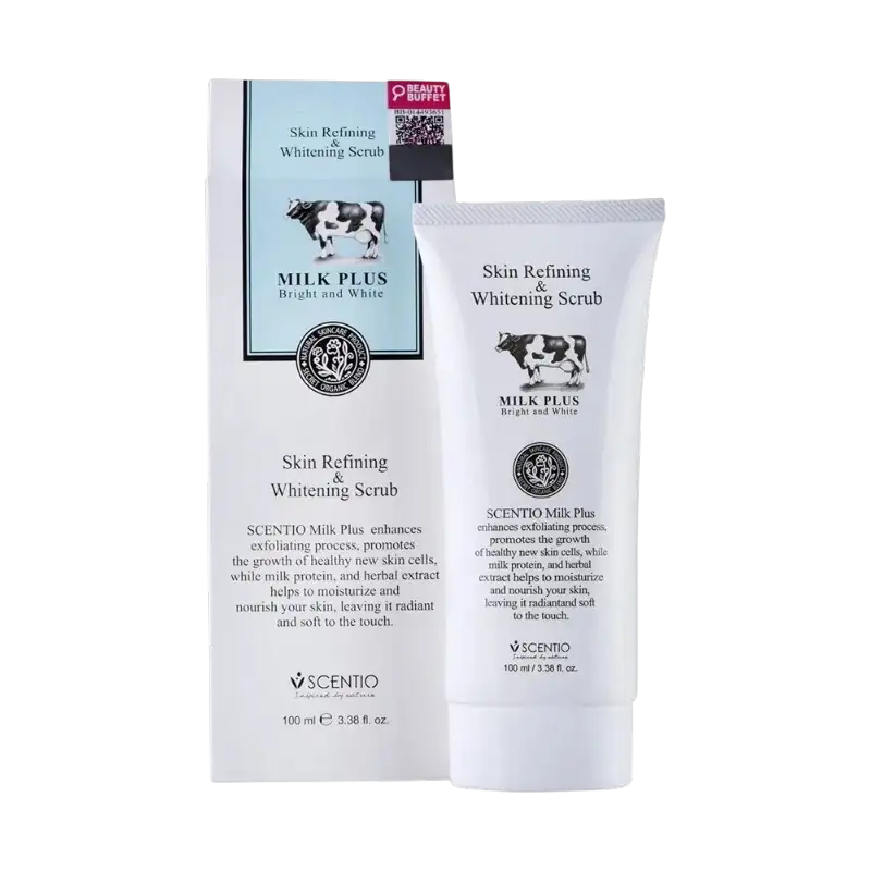 Beauty Buffet Scentio Skin Refining & Brightening Scrub Milk Plus Whitening Gel Scrub 100ml