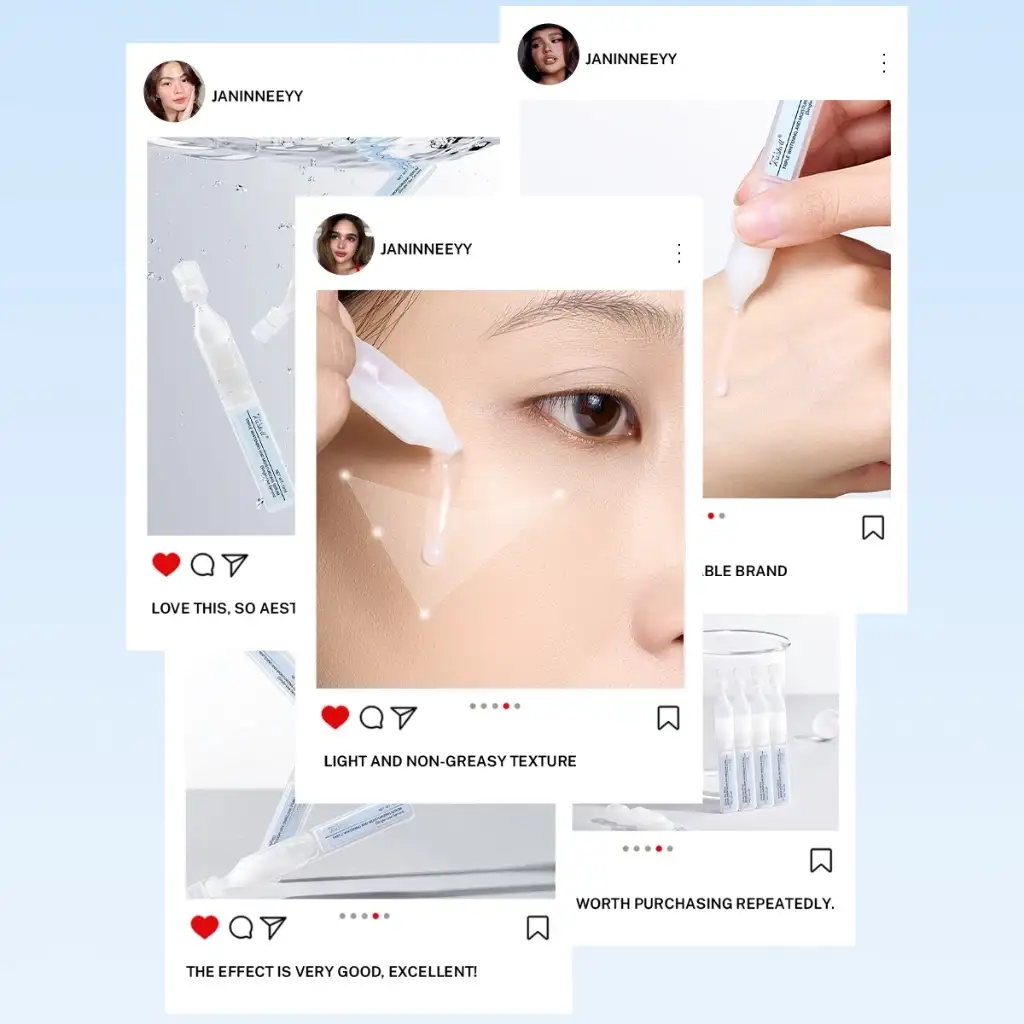 Teashell Triple Whitening & Moisturizing Serum Ampoule Niacinamide Brightening Serum 1.5ml vials