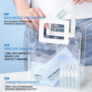 Teashell Triple Whitening & Moisturizing Serum Ampoule Niacinamide Brightening Serum 1.5ml vials