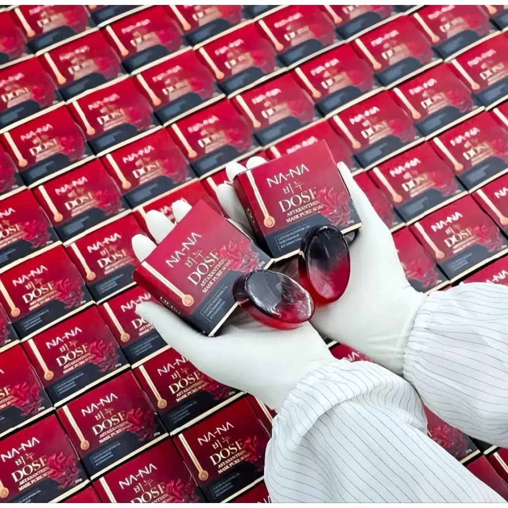 Nawanna Na-Na Dose Astaxanthin Mask Pure Soap facial brightening cleansing bar - Image 3