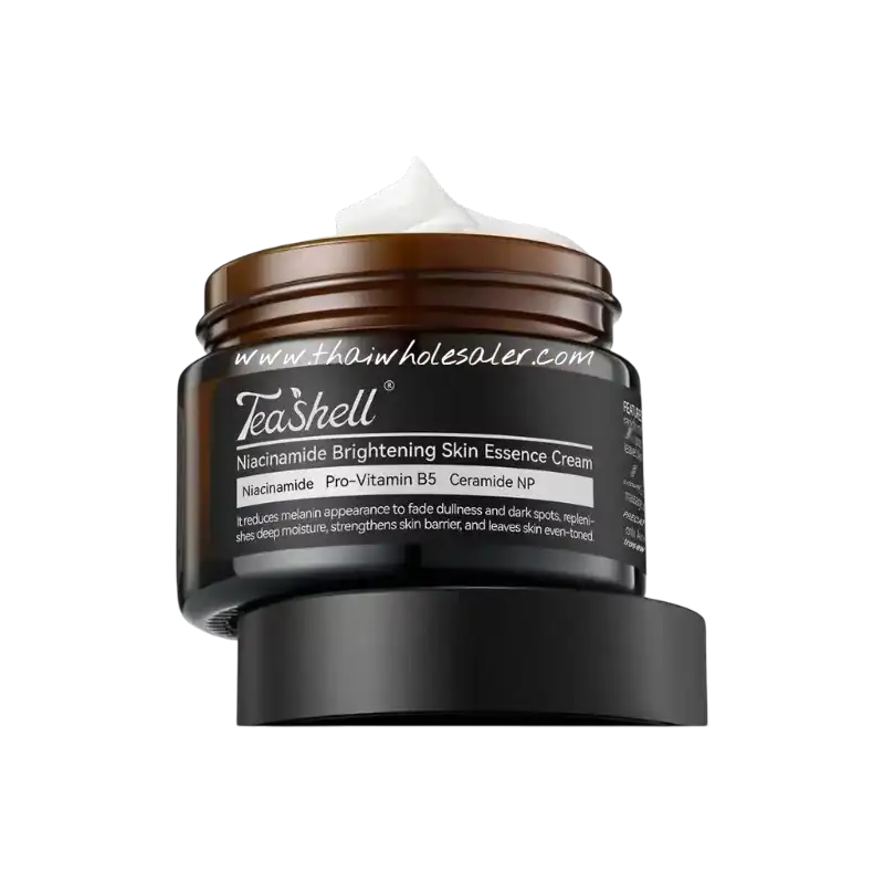 Teashell Niacinamide Brightening Skin Essence Cream – Hydrating Facial Moisturizer for Radiant, Even-Looking Skin