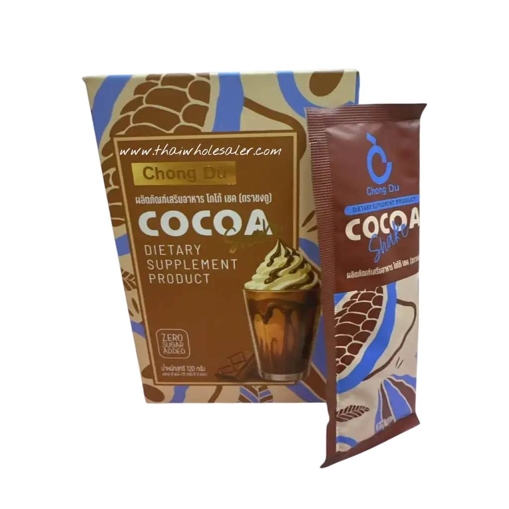 C9 C-Nine Chong Du Cocoa sugar-free cocoa drink mix 8 sachets 15g per sachet 120g box